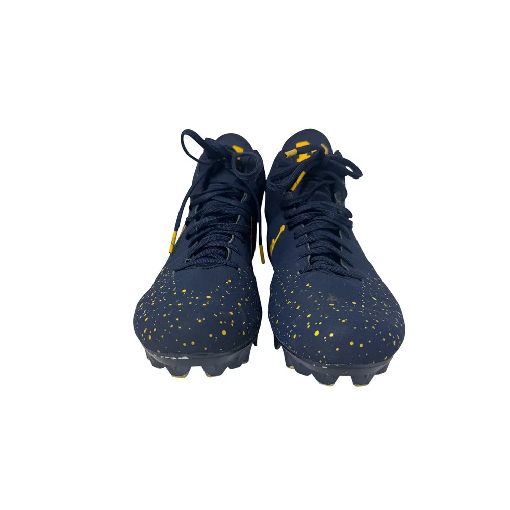 Jordan Vapor‎ Speed 2 3/4 TD Michigan Wolverines Football Cleats Navy Yellow 10
